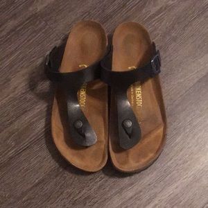 Black Birkenstock Sandals Size 39